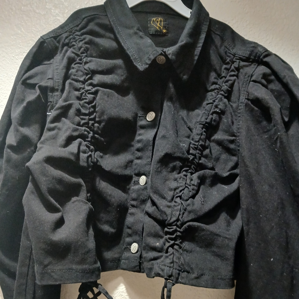 Jacket size m color black button up